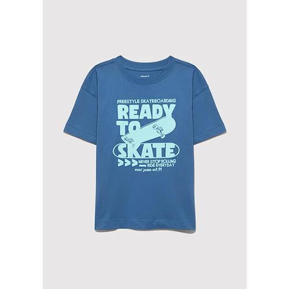 READY TO SKATE KAYKAY BASKILI TİŞÖRT