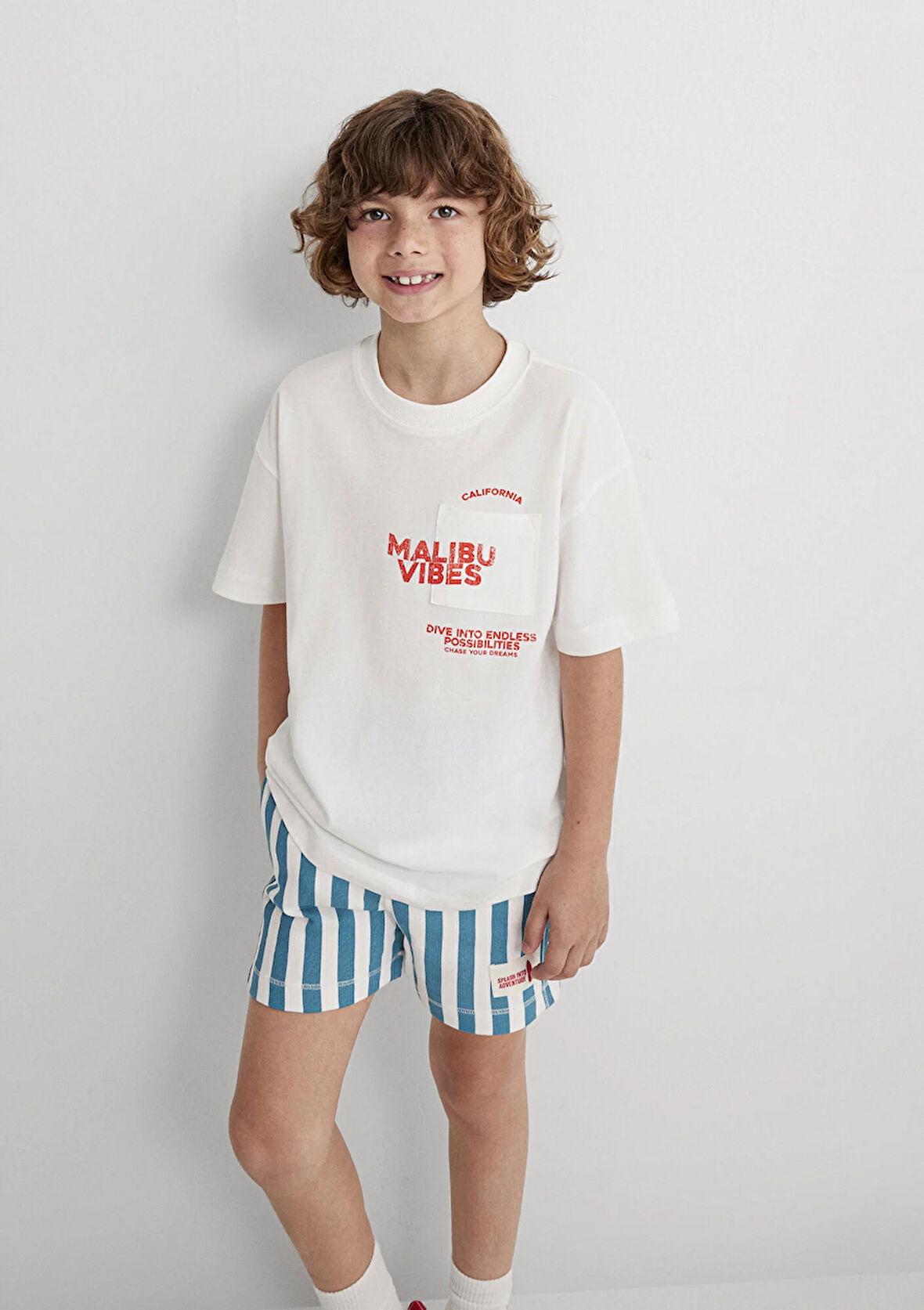 Baskılı Ekru Tişört 6610327-70057