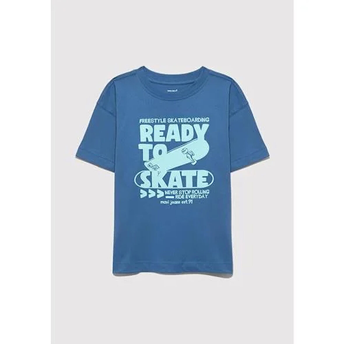 READY TO SKATE KAYKAY BASKILI TİŞÖRT