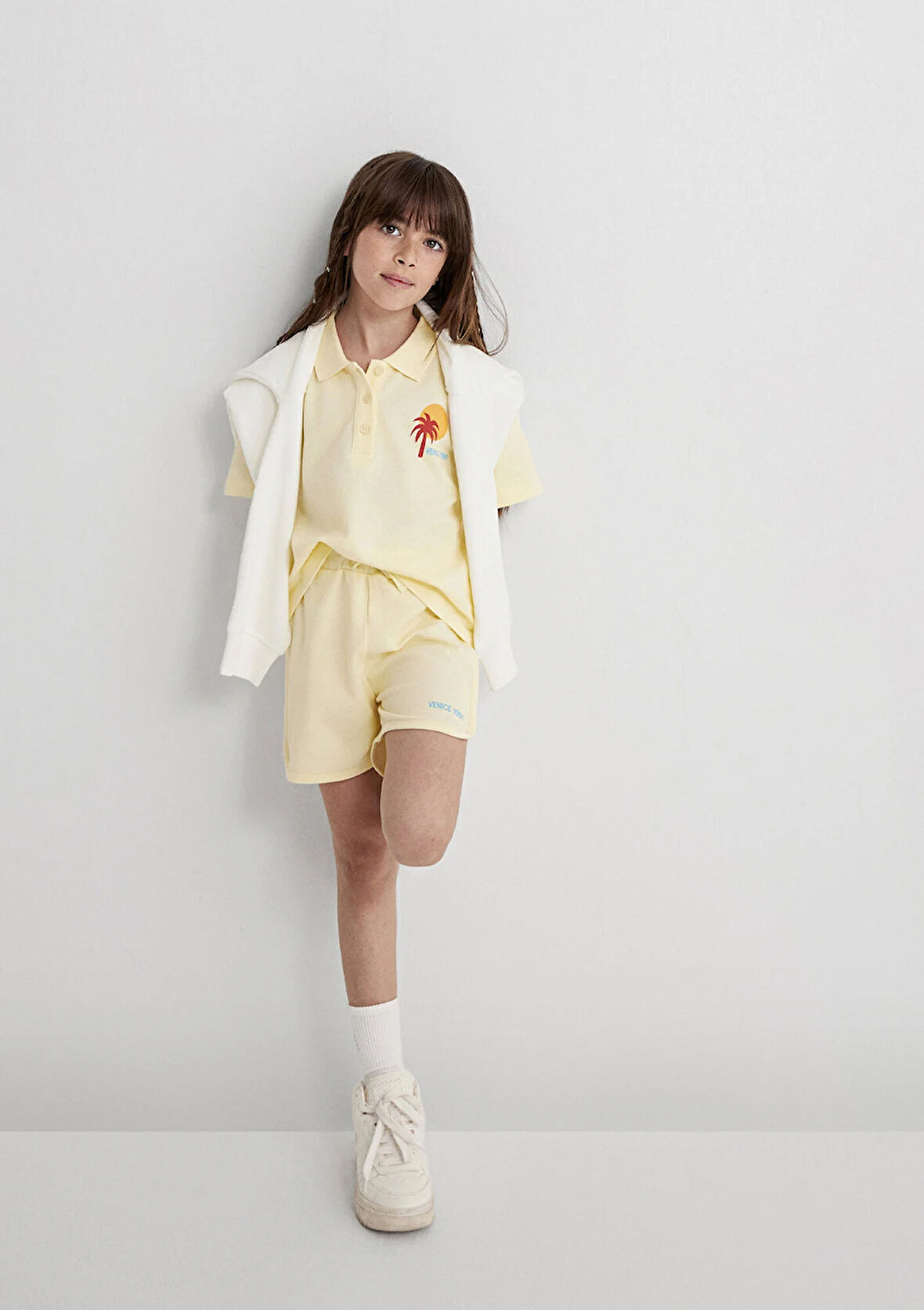 Venice 1991 Baskılı Sarı Şort 7410006-89143