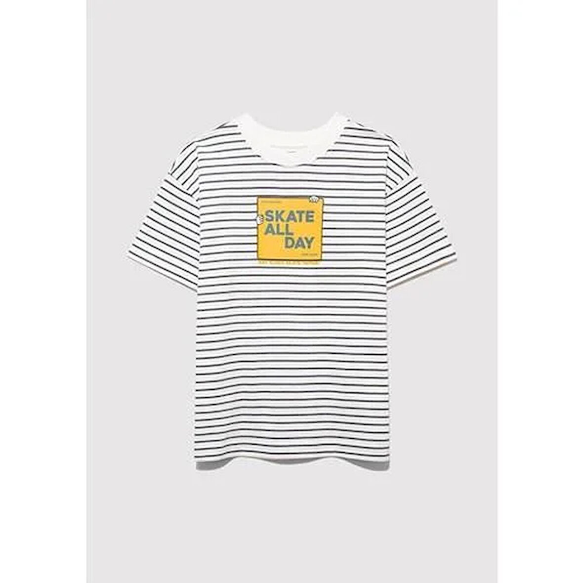 SKATE ALL DAY BASKILI TİŞÖRT