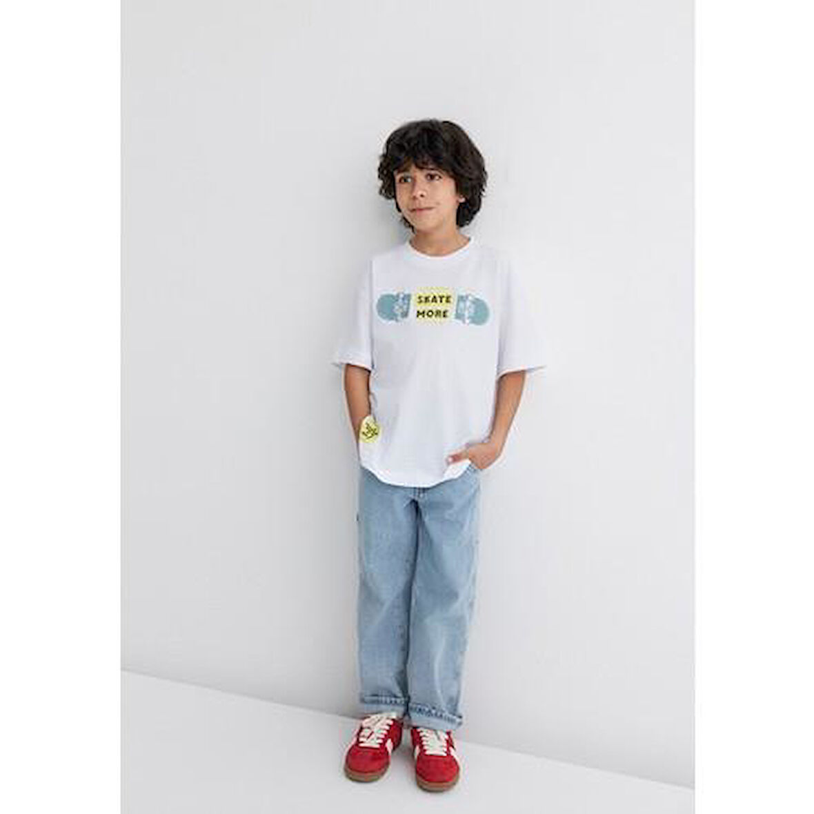 LET'S ROLL BASKILI TİŞÖRT