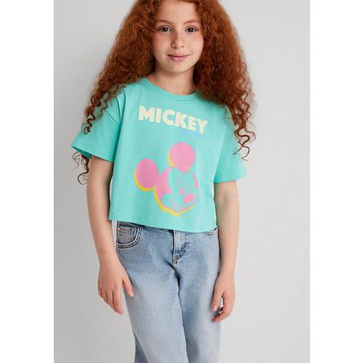 MICKEY MOUSE BASKILI TİŞÖRT