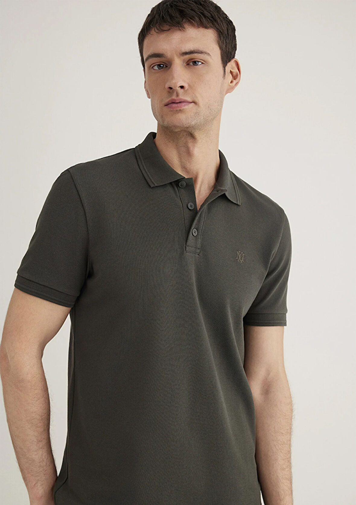 Antrasit Polo Tişört 064946-71587
