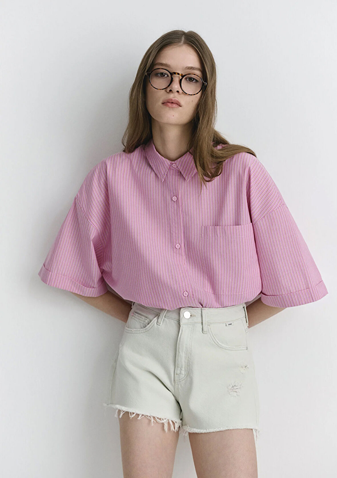 Rosie 90lar Buz Mavi Jean Şort 1447489738