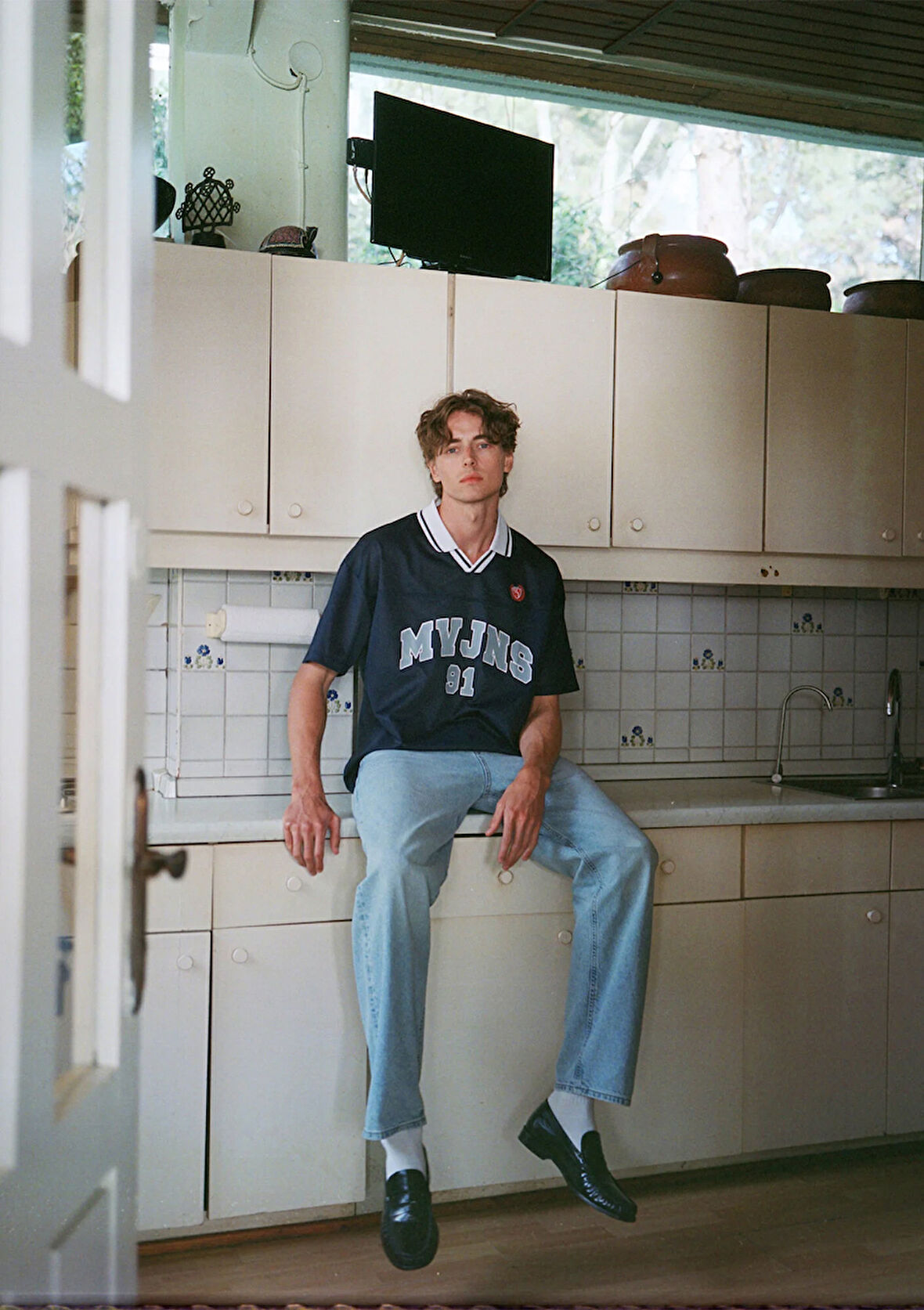 MVJNS 91 Baskılı Lacivert Forma Tişört 0612778-70487