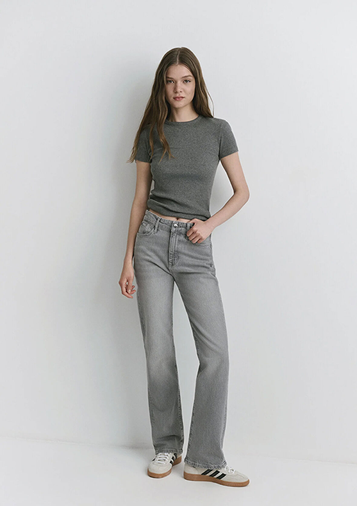 Jane Classic Denim Koyu Gri Jean Pantolon 1010917-89182