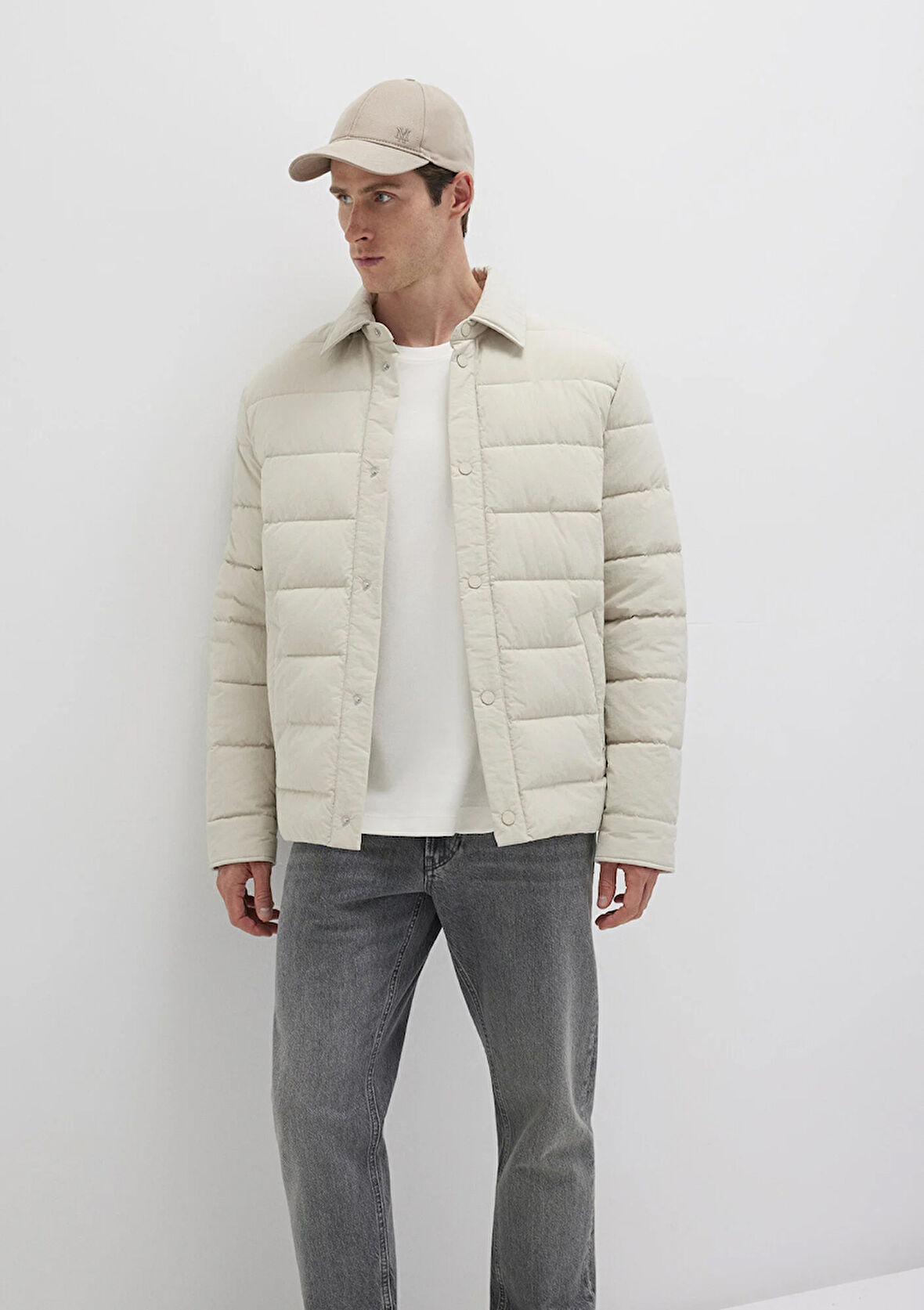 Bej Şişme Mont 0110599-70144