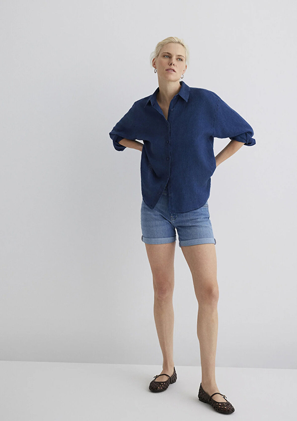 Pixie Casual Açık Mavi Jean Şort 1437090725