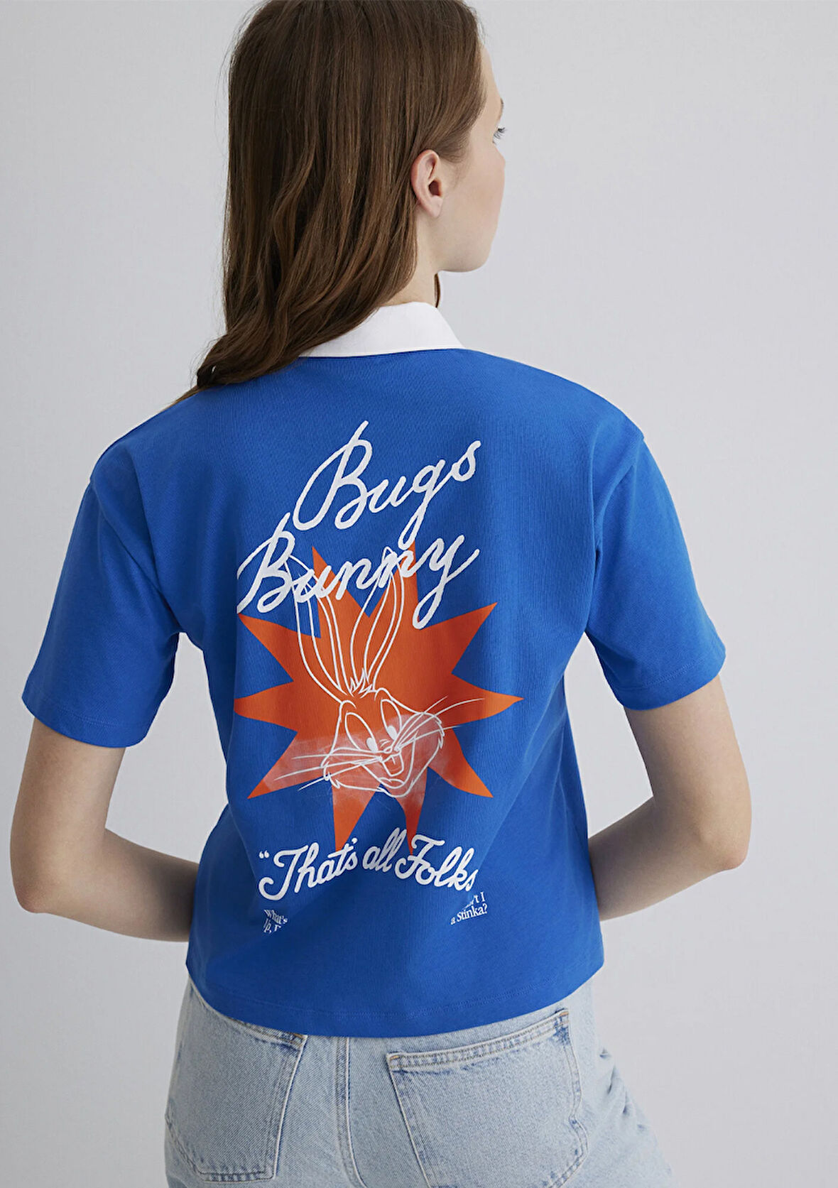 Bugs Bunny Baskılı Lacivert Tişört 1613355-81330