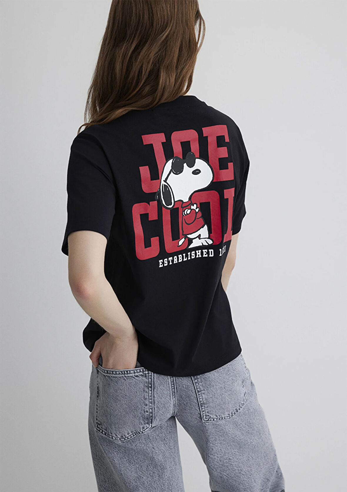 Joe Cool Baskılı Siyah Tişört 1613361-900