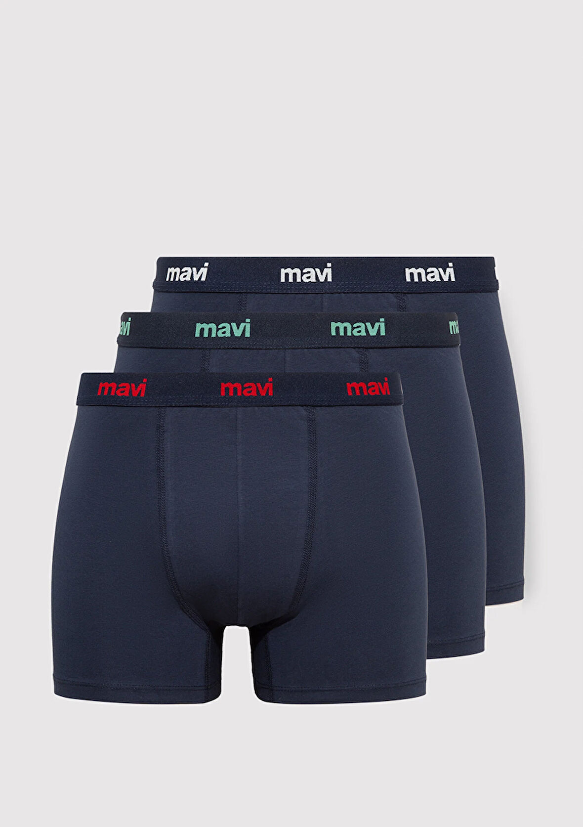 3lü Basic Lacivert Boxer 0911923-70490
