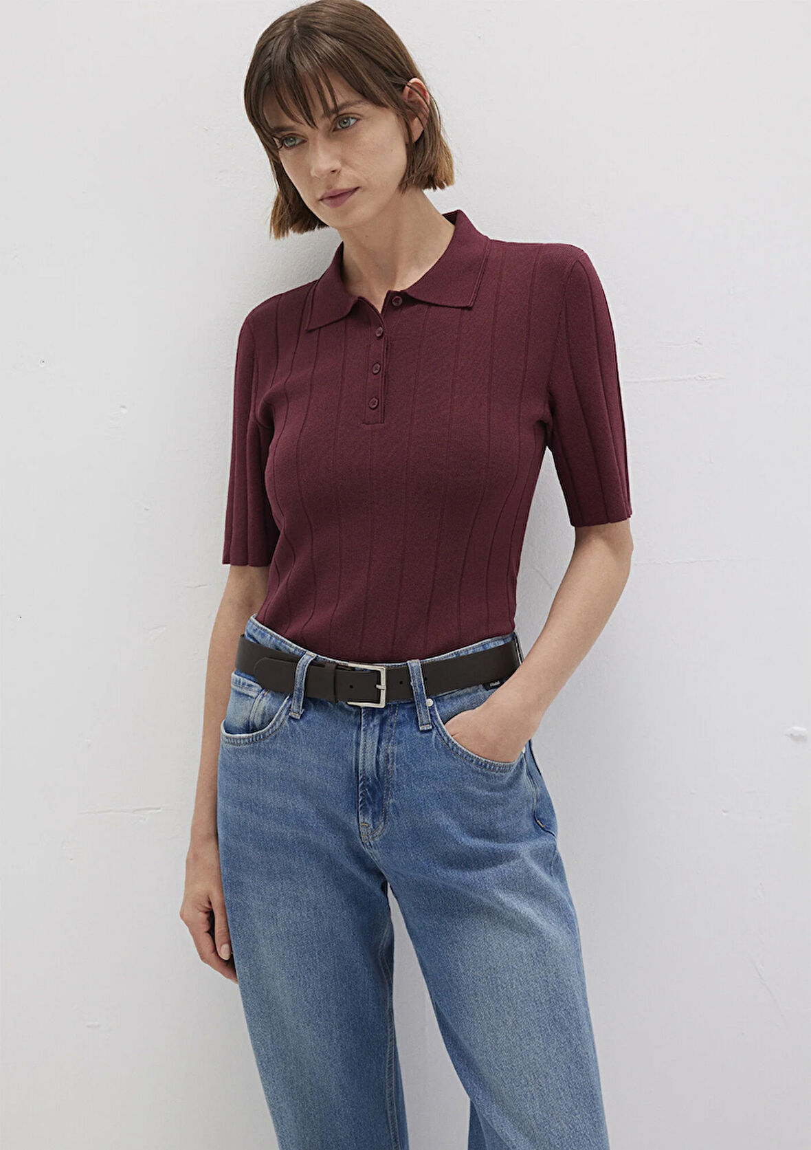 Bordo Triko Polo 1710682-70415