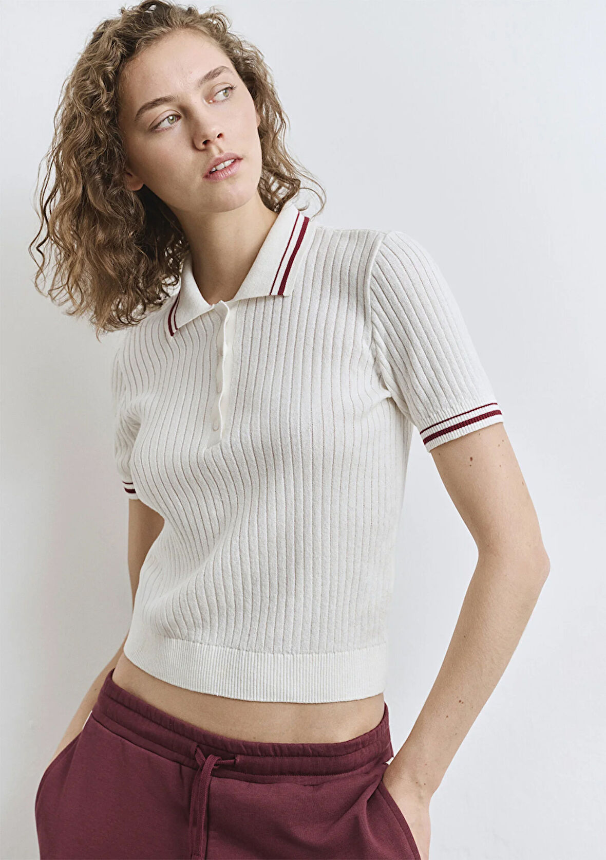 Ekru Triko Polo 1710697-70057