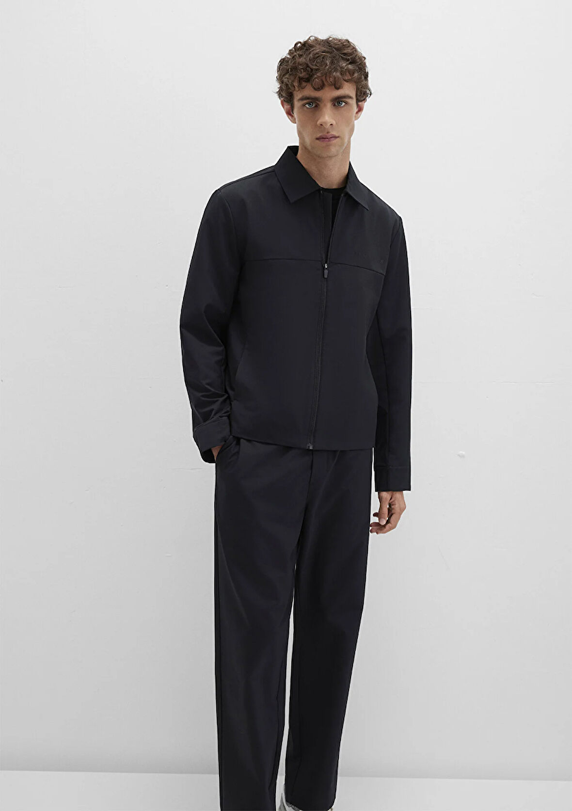 Siyah Spandex Spor Ceket 0110726-71379