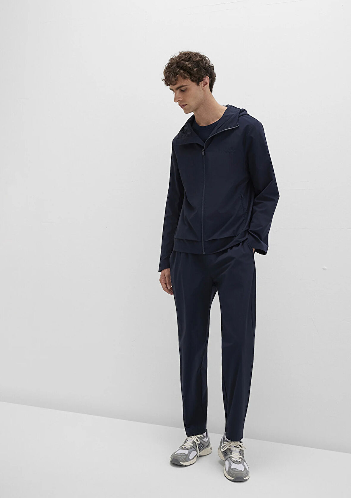 Lacivert Spandex Spor Pantolon 0010504-86623