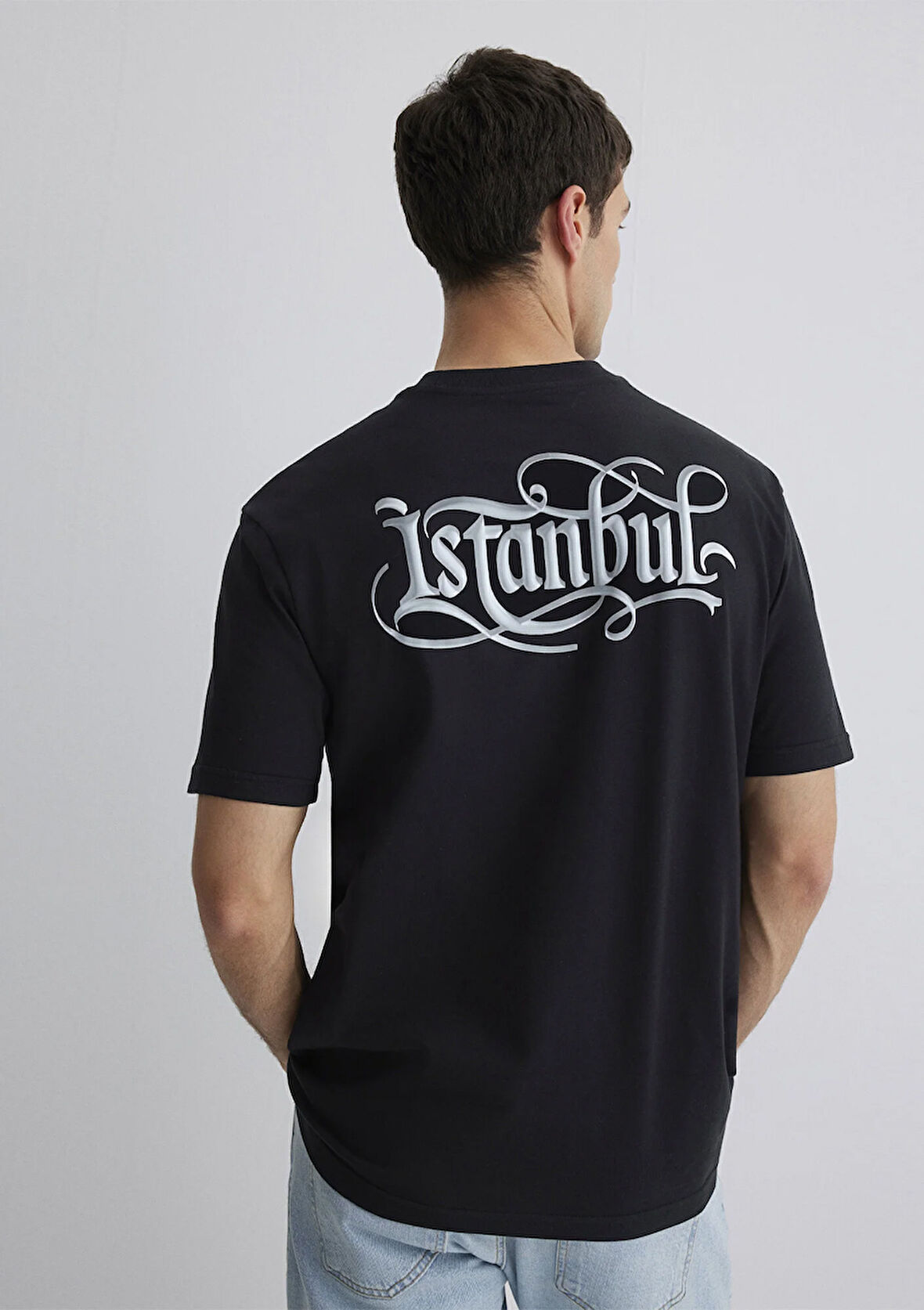 İstanbul Baskılı Siyah Tişört 0612991-900