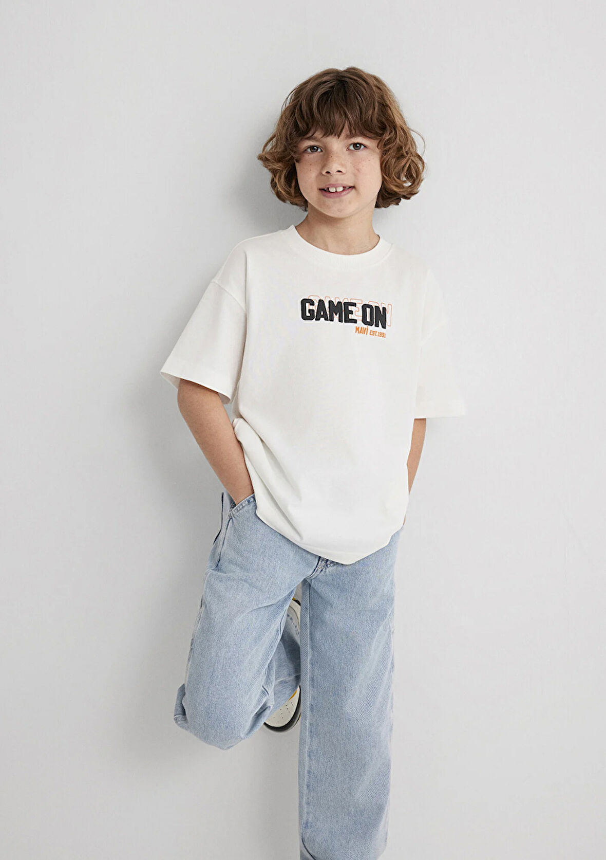 Baskılı Ekru Tişört 6610354-70057