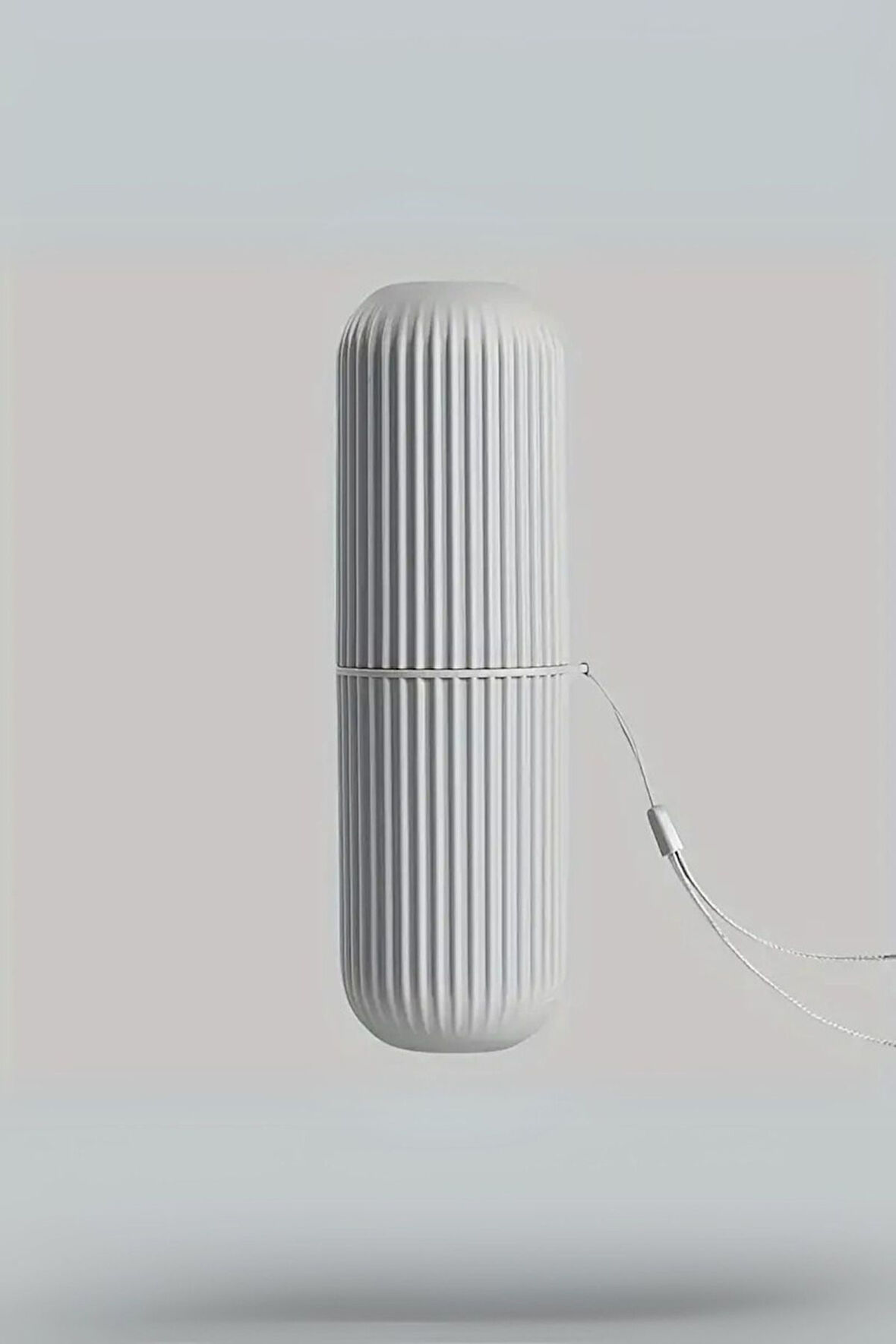 Mithra Life Seyahat Tipi Gri Plastik Diş Fırçası, Gözlük, Aksesuar Kutusu Saklama Kabı MIT1209