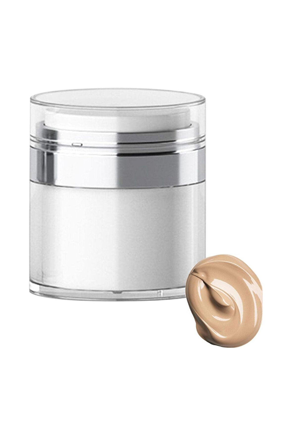 Mithra Life Hava Geçirmez Pompalı Doldurulabilir Krem Losyon Fondoten Kutusu Şişesi Mıt1218