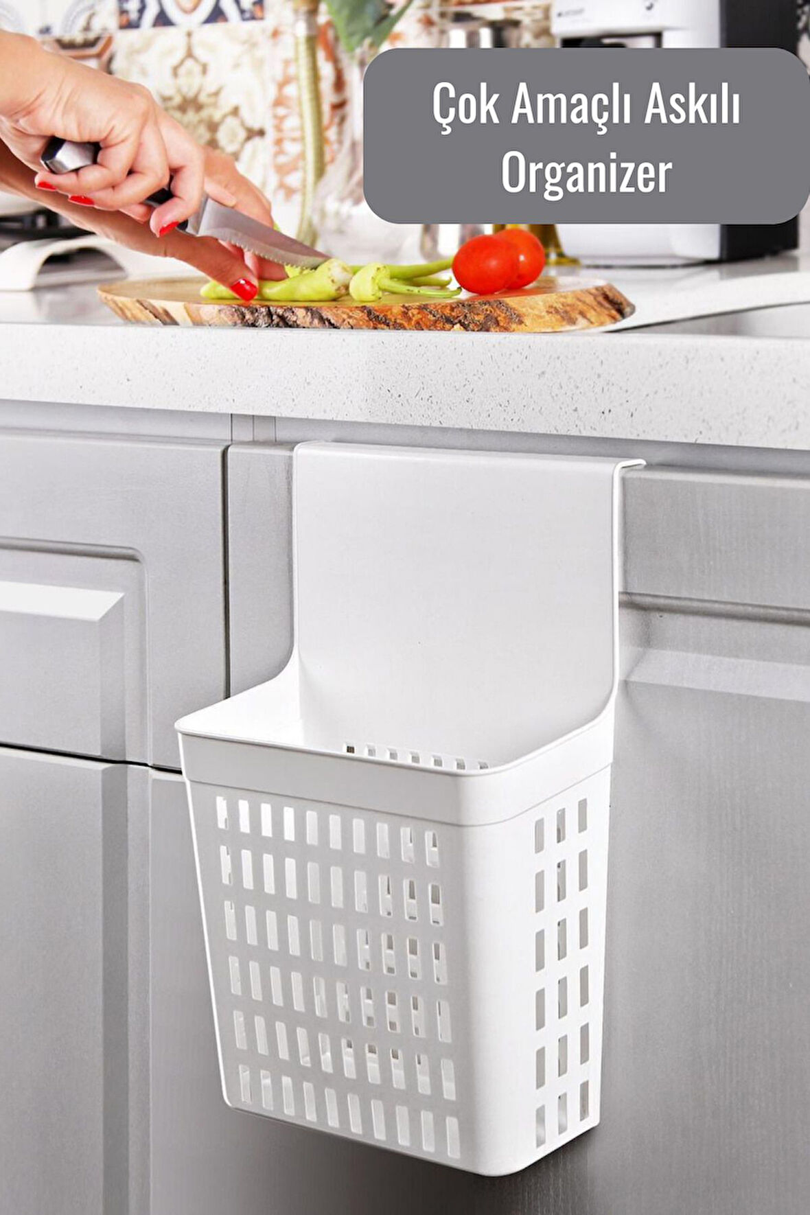Mithra Life Beyaz Dolap İçi Askılı Düzenleyici Organizer Raf MIT1241