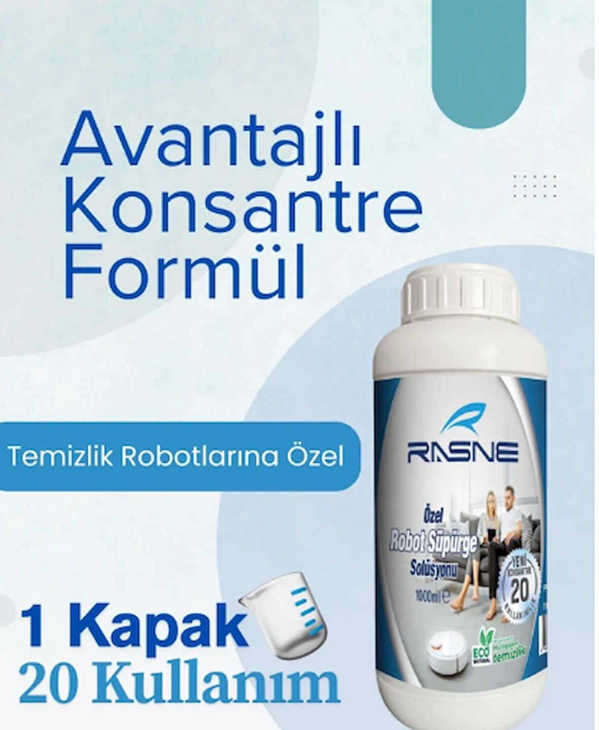 Konsantre Robot Süpürge Solüsyonu 1000 ml