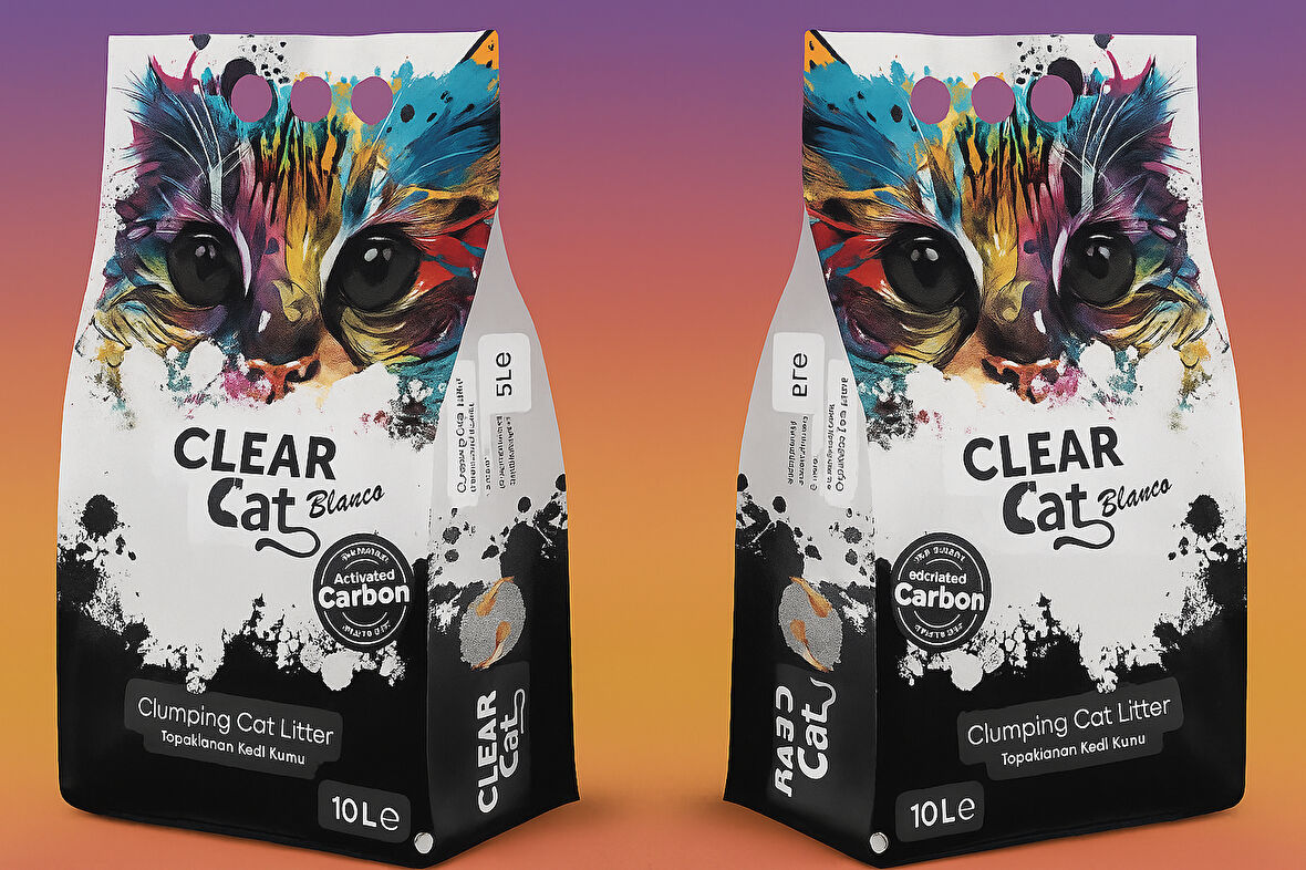 CLEARCAT BLANCO AKTİF KARBON BENTONİT KEDİ KUMU 10 LT*2adet