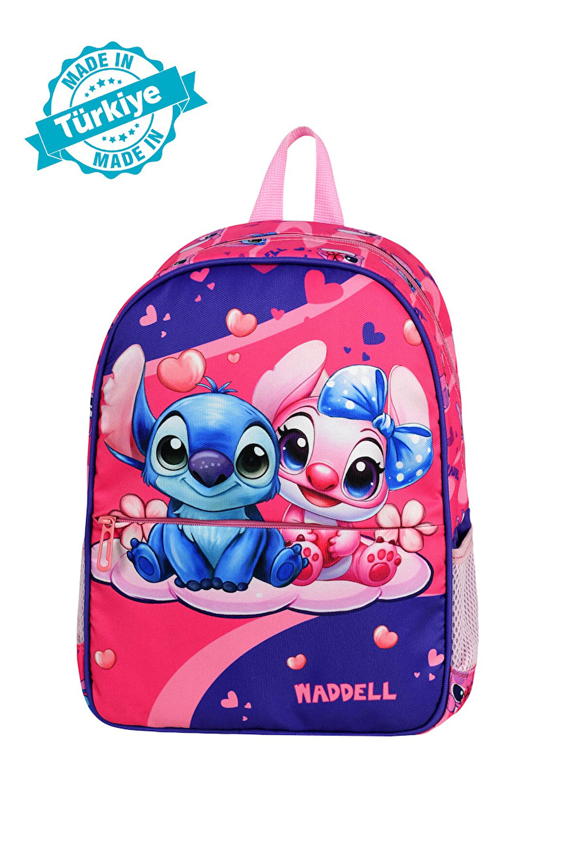 Waddell Lisanslı Stiç Koala Baskılı Desenli Mor-Pembe Anaokul Kreş Sırt Çantası