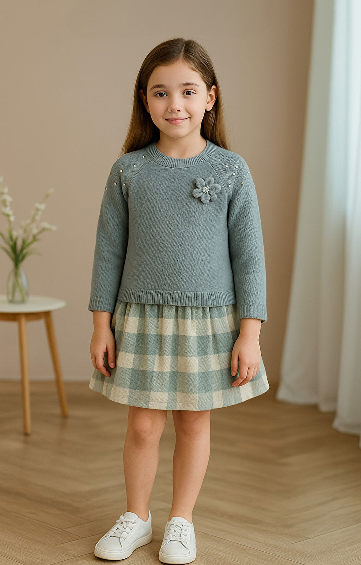 Kız Çocuk Elbise 3-7 Yaş 4022