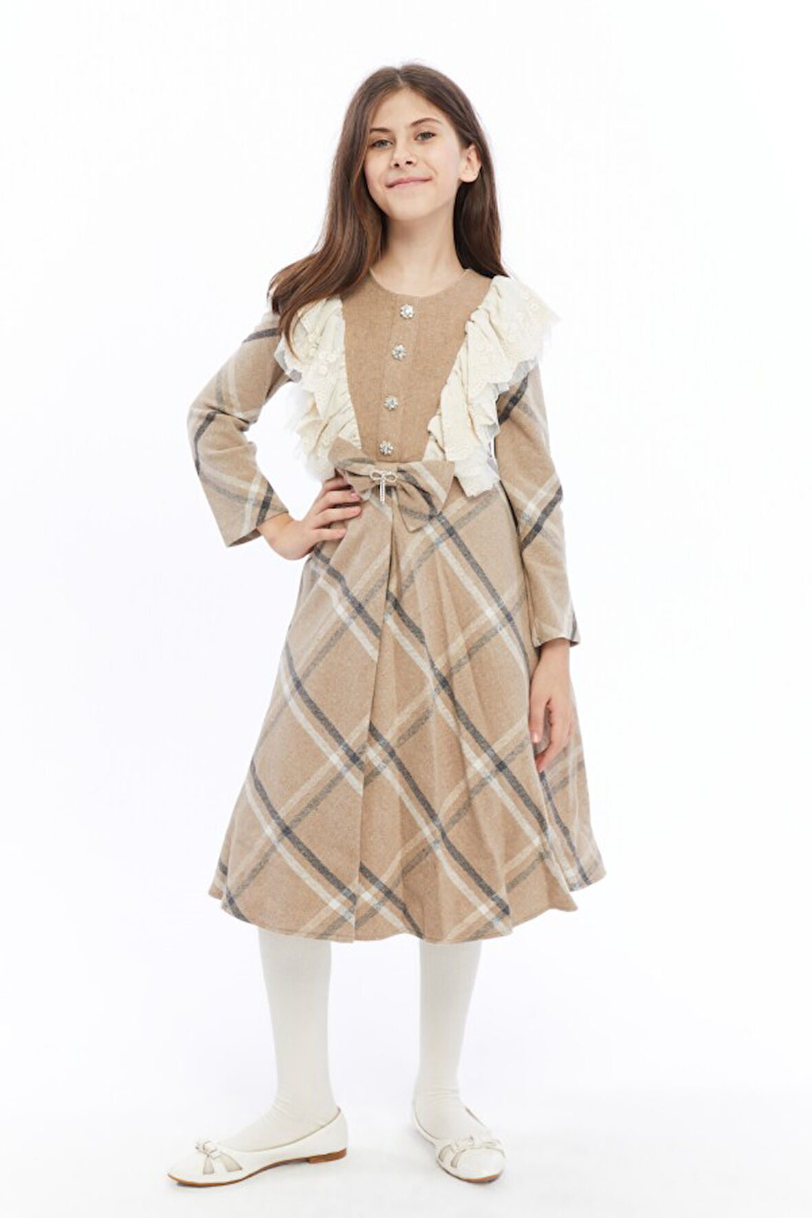 Kız Çocuk Elbise 4-12 Yaş 1880