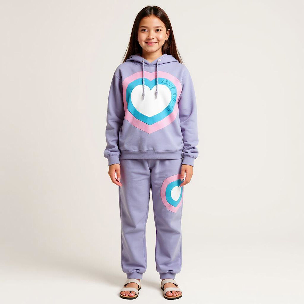 Kız Çocuk Eşofman Takım 10-16 Yaş 7426