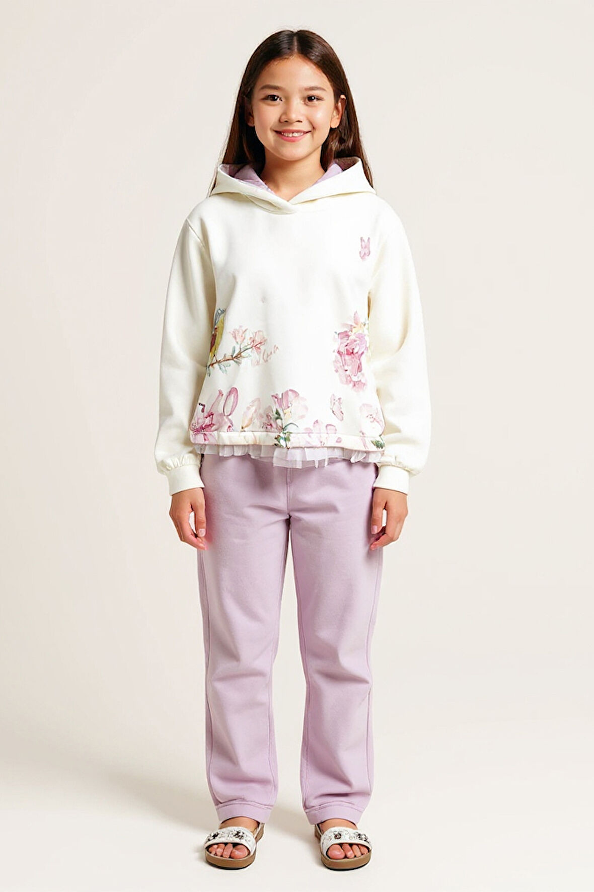 Kız Çocuk Eşofman Takım 4-8 Yaş 7229