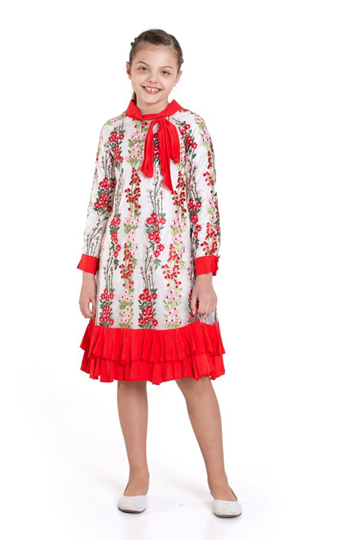 Kız Çocuk Elbise 6-14 Yaş 3179