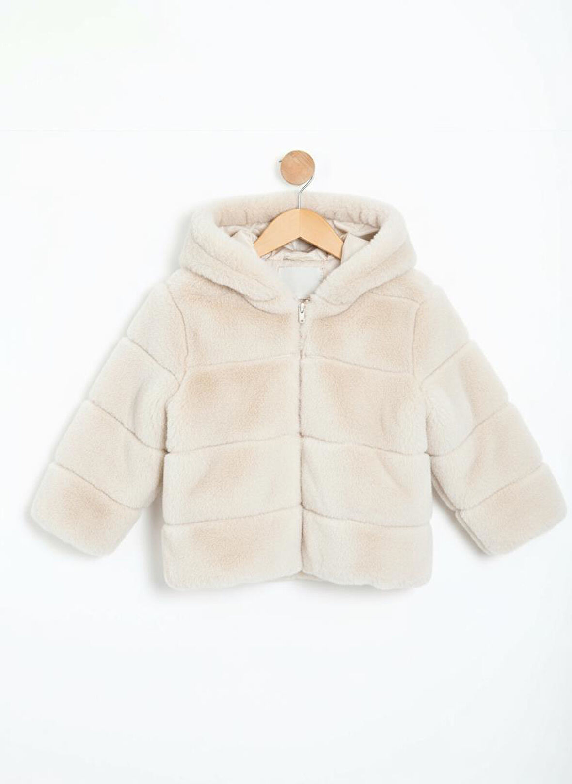 Kız Çocuk Mont 2-6 Yaş 50411 Ekru