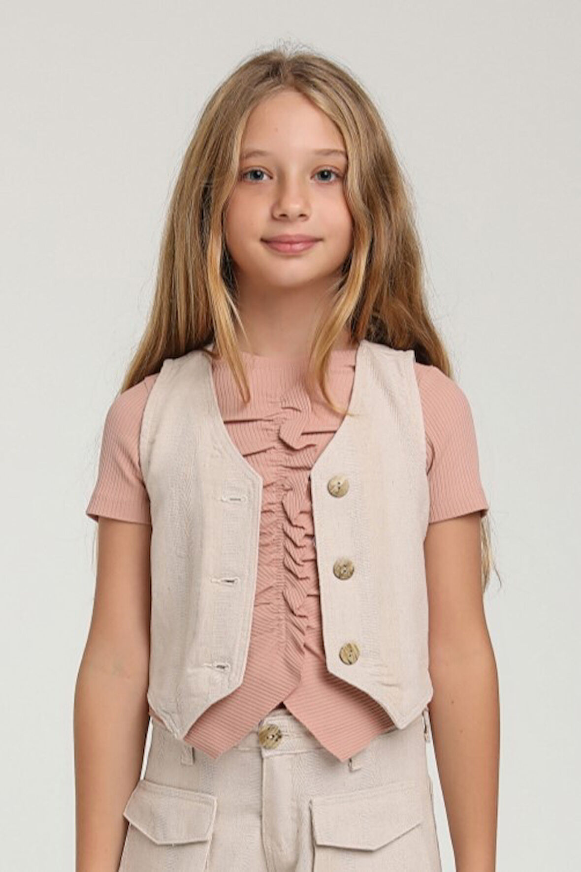 Kız Çocuk Yelek 4-8 Yaş 2523