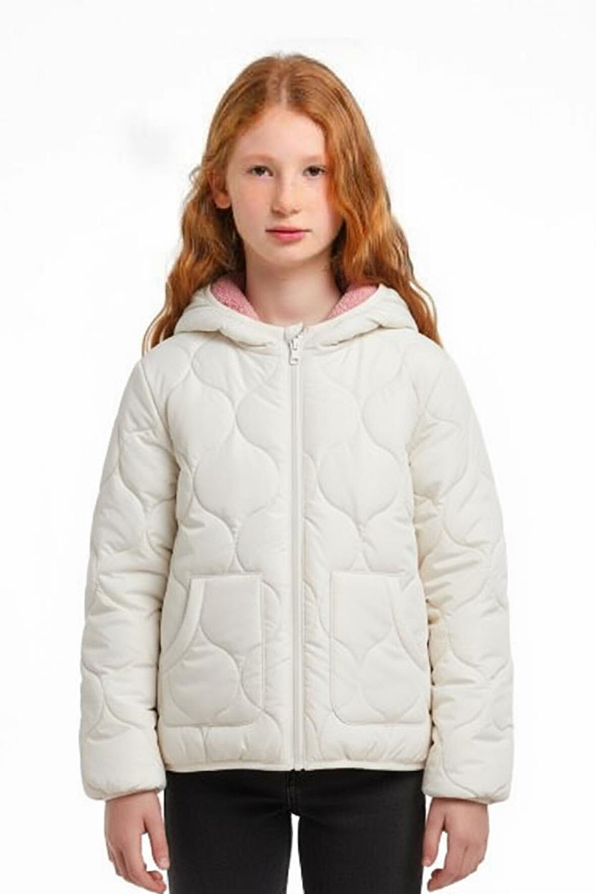 Çift Traflı Kız Çocuk Mont 6-10 Yaş 50323