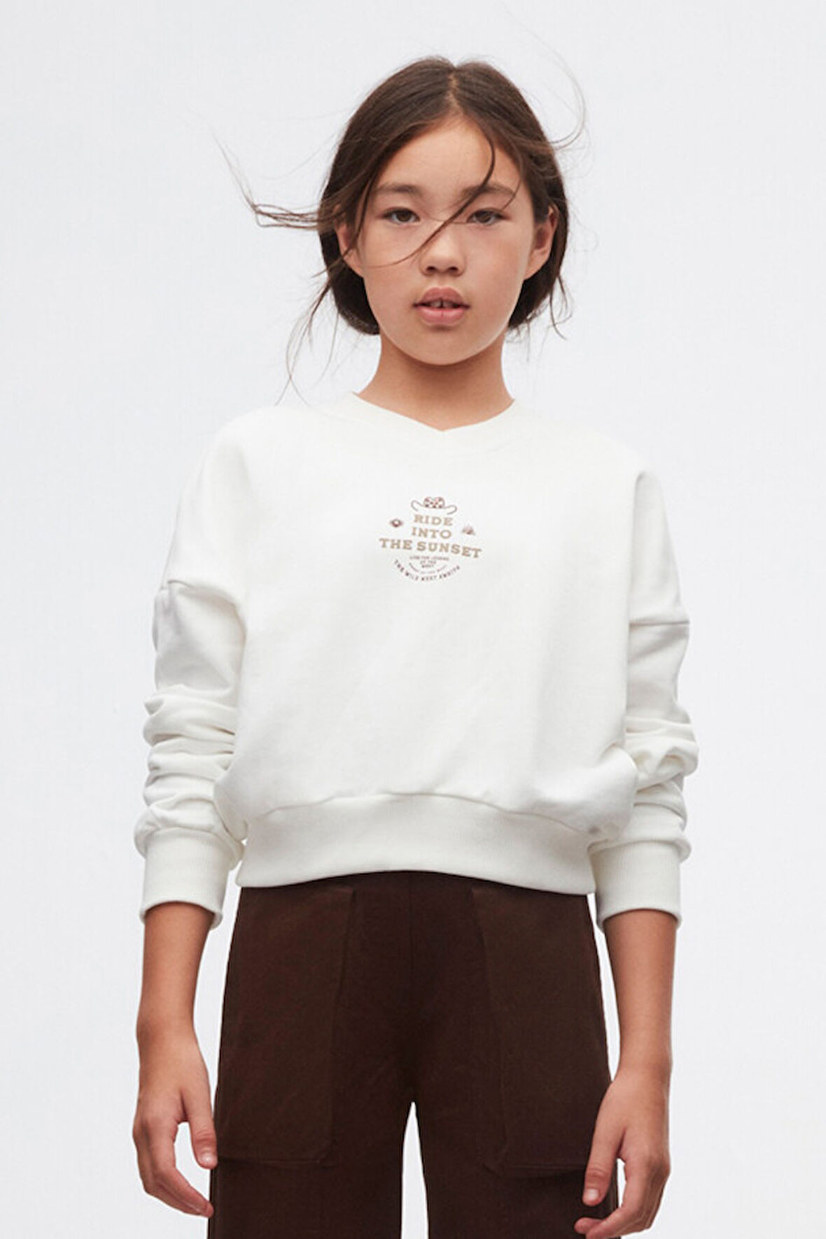 Kız Çocuk Sweatshirt 10-16 Yaş 37807