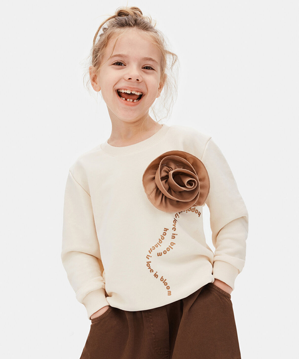 Kız Çocuk Sweatşirt 4-8 Yaş 39533