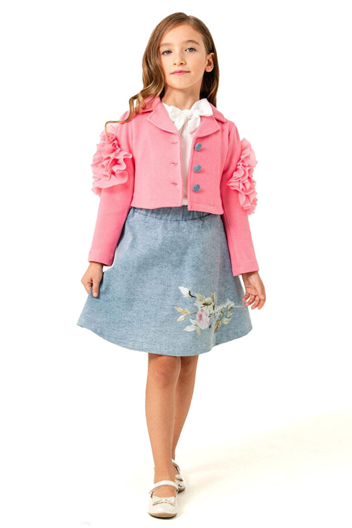 Kiz Çocuk Etek Takmı 6-9 Yaş 51050