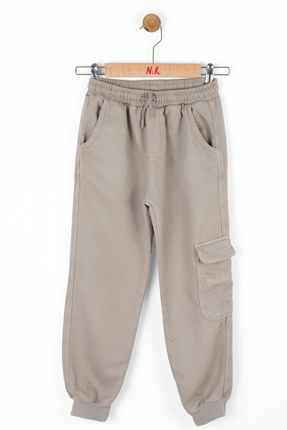 Kargo Cepli Beli Lastikli Kuşakl Lastikli Paçaı Erkek Çocuk Pantolon 8-14 Yaş 67701