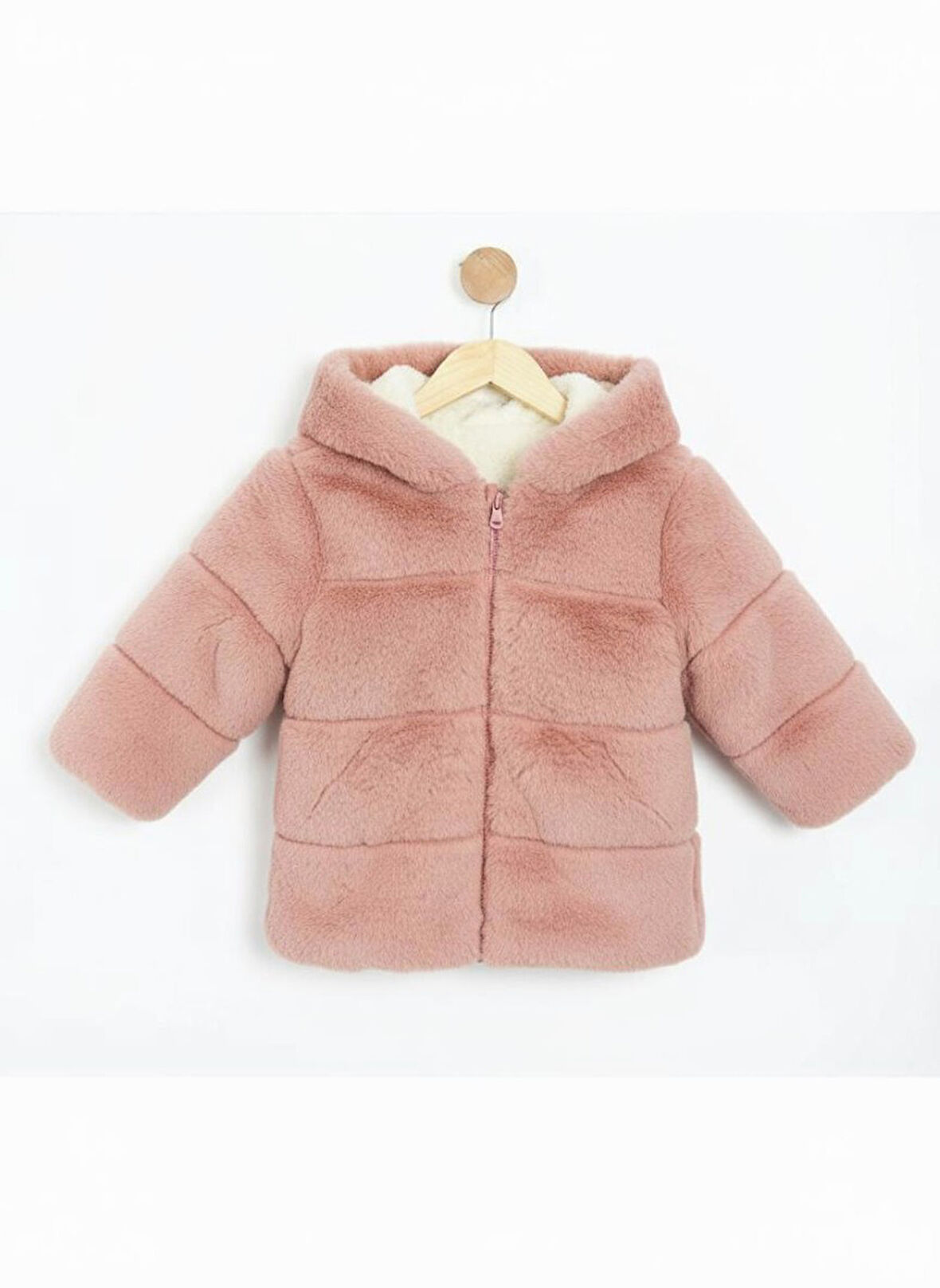 İçi Ve Dışı Polarlı Su Ve Rüzgar Geçirmez Kapüşonlu Kız Çocuk Mont 2-6 Yaş 50411