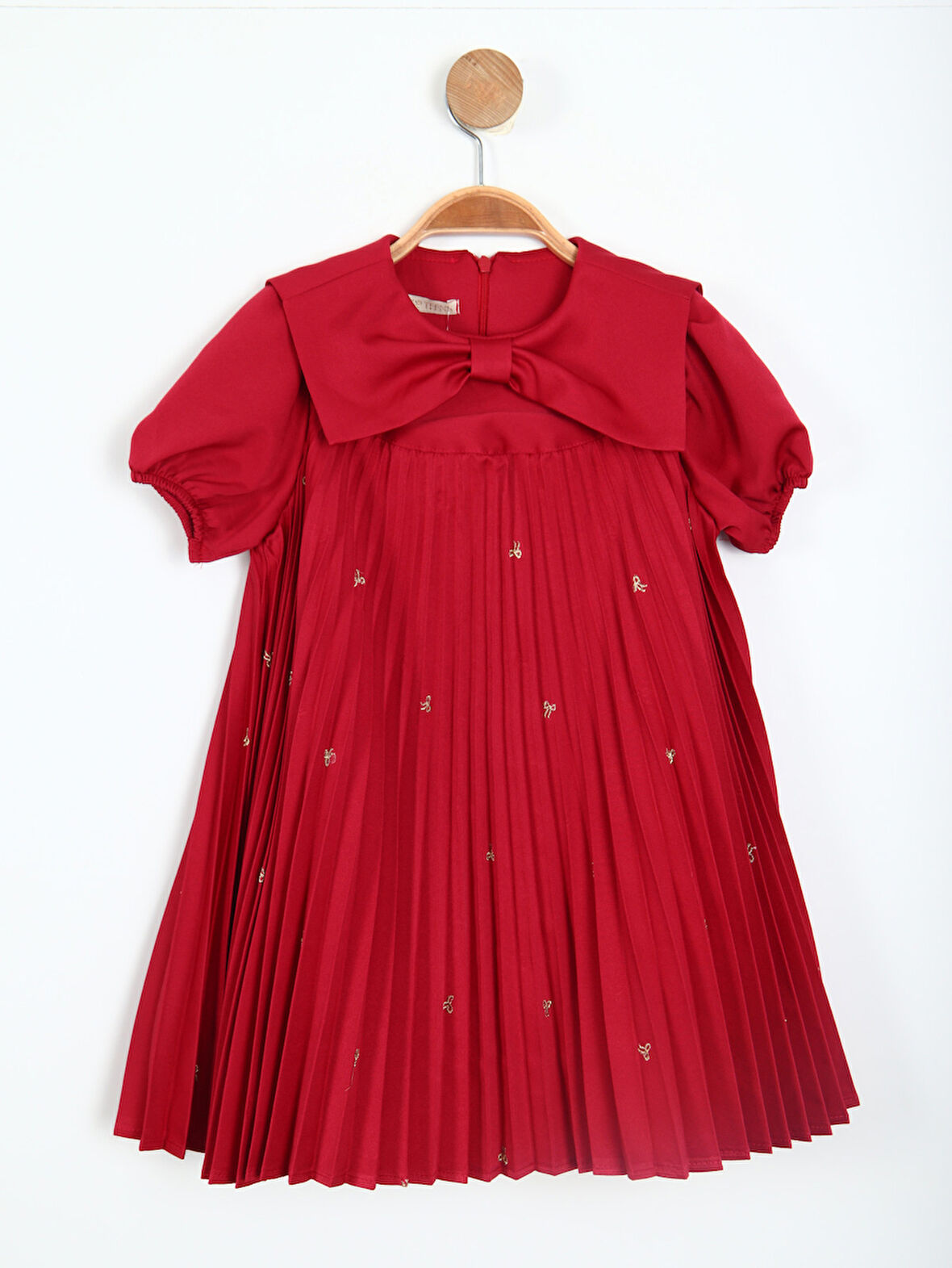 Kız Çocuk Kisa Kol Elbise 4-8 Yaş 5864-1