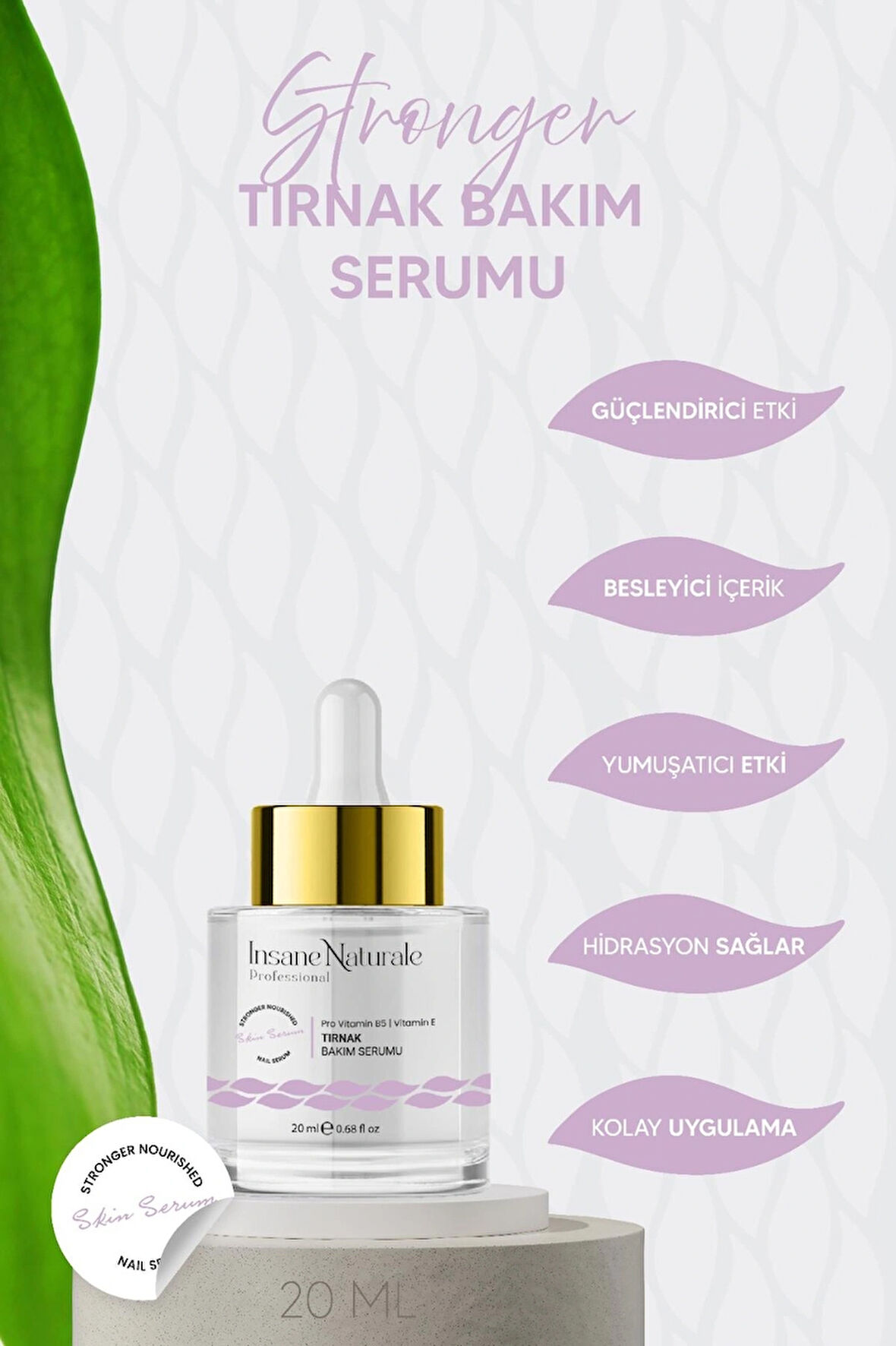Insane Naturale Tırnak Bakım Serum 20 ml