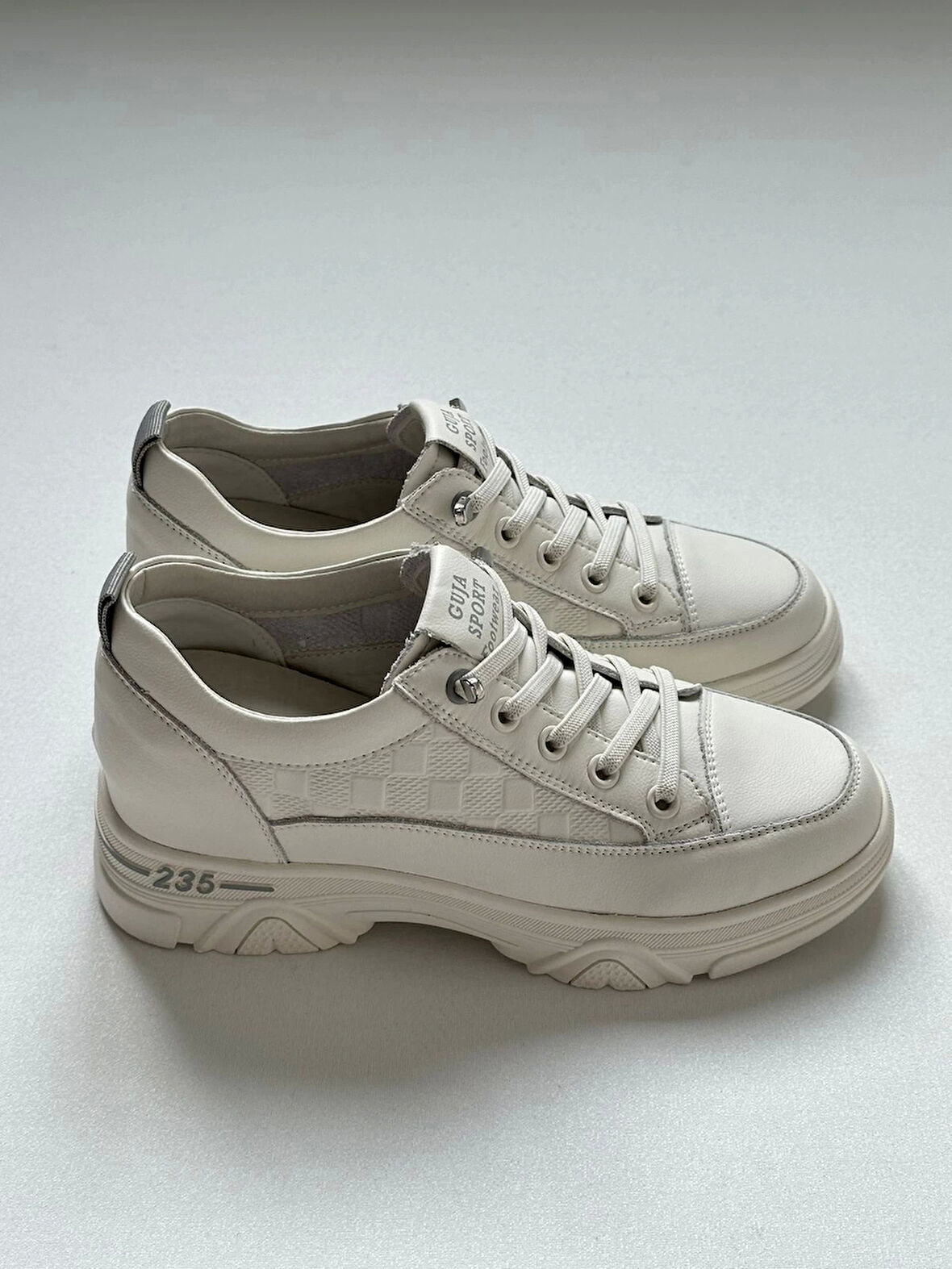 GUJA 25Y314 KADIN DERİ GÜNLÜK SPOR AYAKKABI BEYAZ