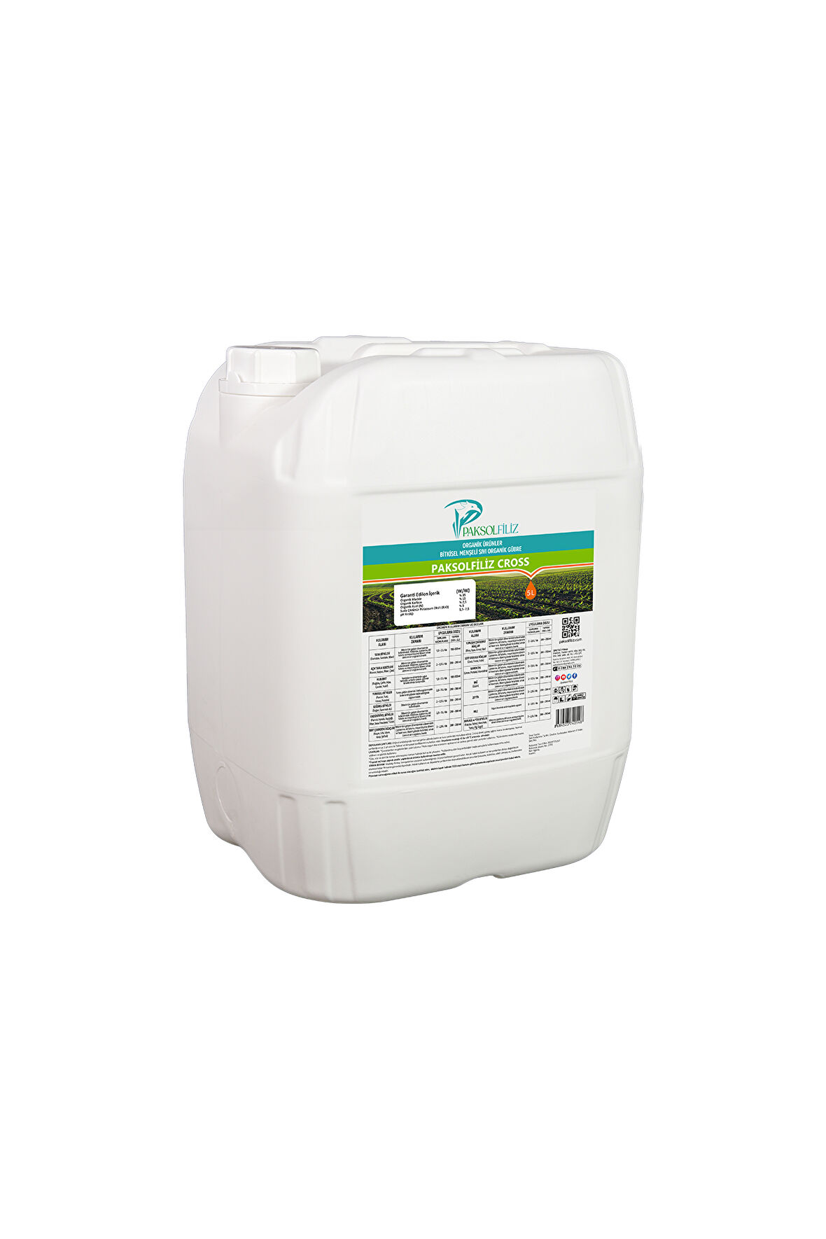 PAKSOLFİLİZ CROSS ORGANİK SIVI GÜBRE 20 LİTRE