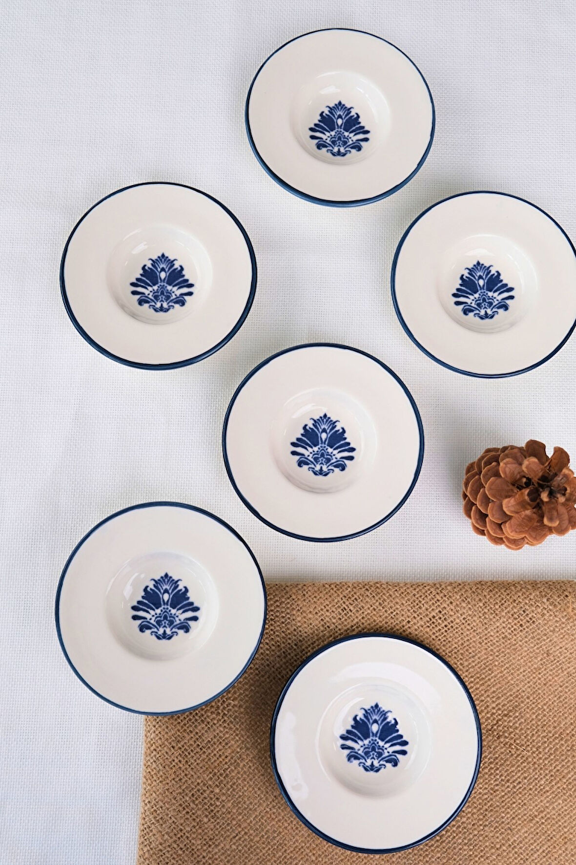 Tabak Evi Porselen Stella Çay Tabağı Seti 12cm 6 Parça BNS6CTPRS1214