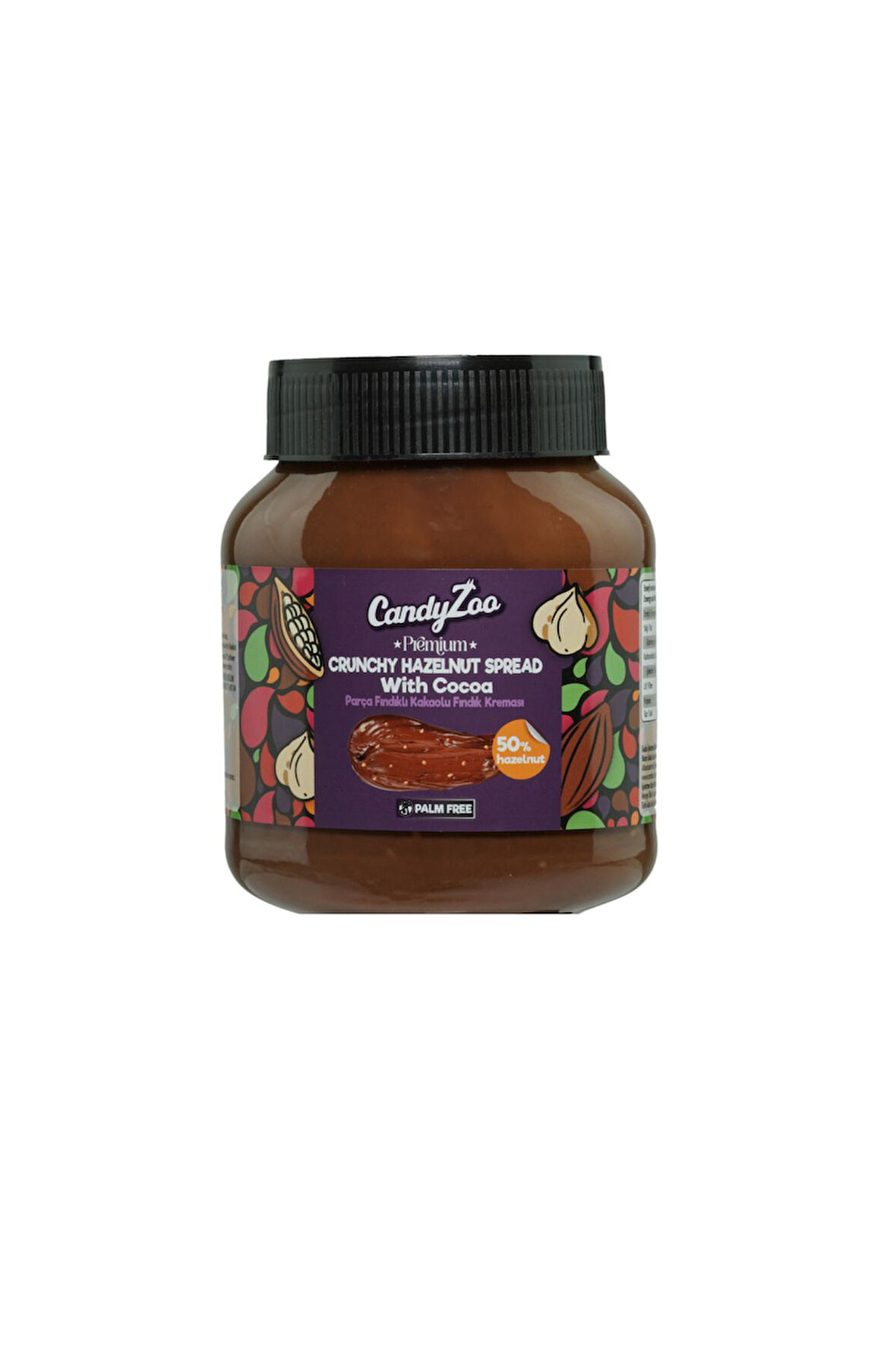 CandyZoo %50 Fındık Parçacıklı Kakaolu Fındık Kreması 300 Gr