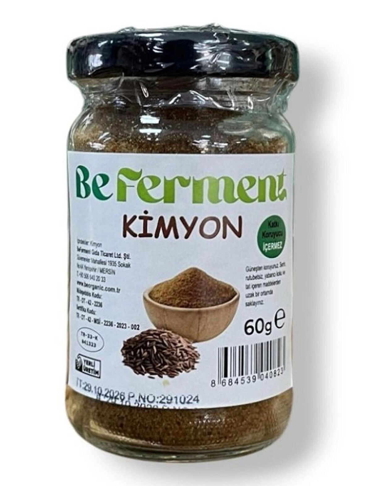 BEFERMENT DOĞAL ÖĞÜTÜLMÜŞ KİMYON 60 GR