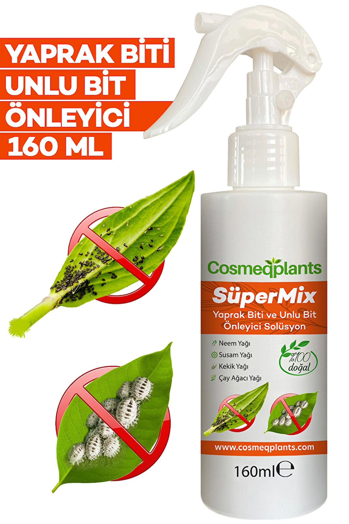 Yaprak Biti ve Unlu Bit Önleyici %100 Doğal Solüsyon 160 ml