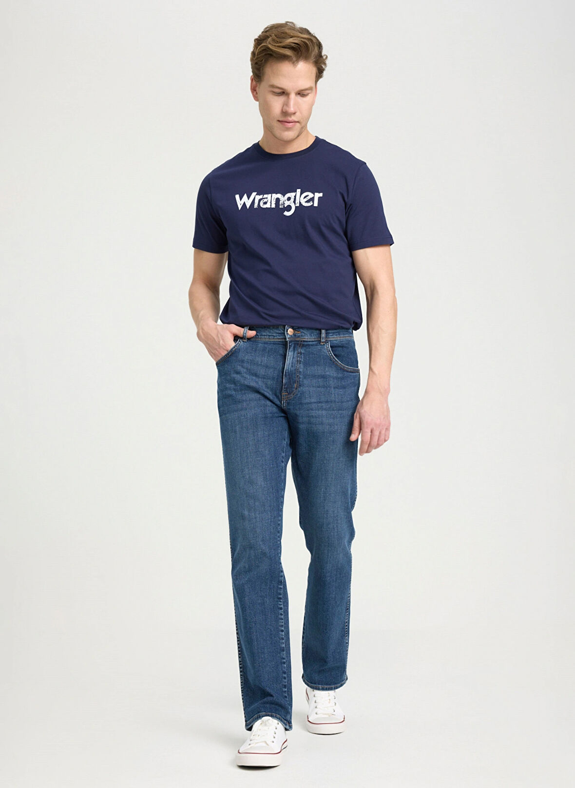 Wrangler Normal Bel Regular Fit Taş Erkek Denim Pantolon W12106758 Texas Jean Pantolon